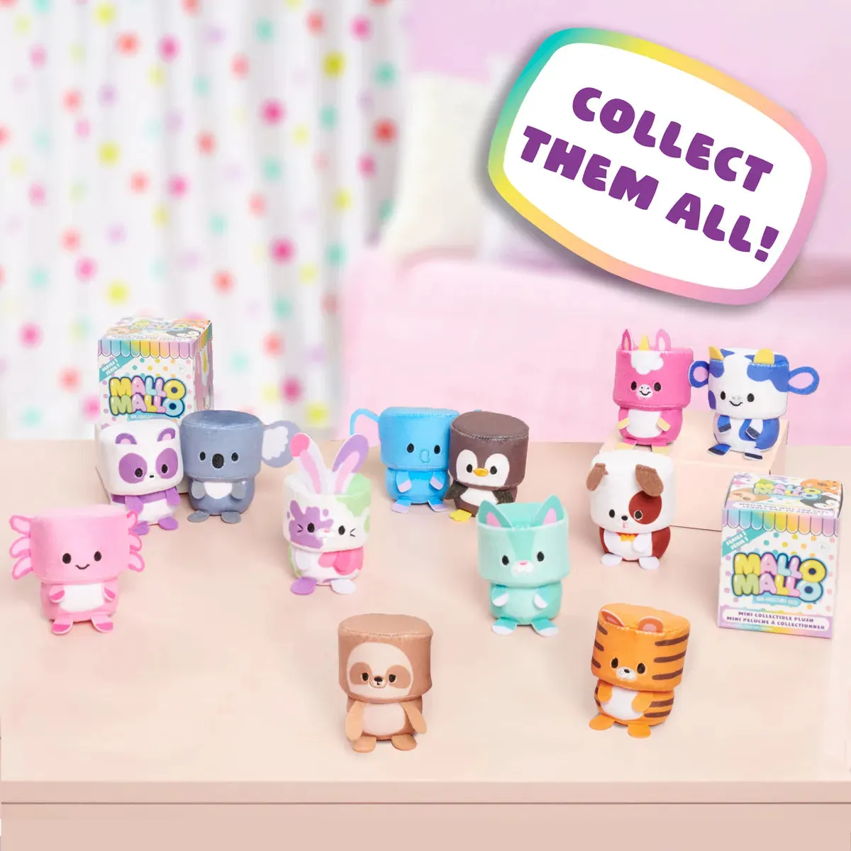 Mallo Mallo Mini Collectible Plush Blind Box (Styles Vary)