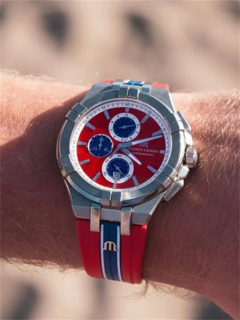 Maurice Lacroix Vikings Special Limited Edition Quartz Chronograph Watch for Men