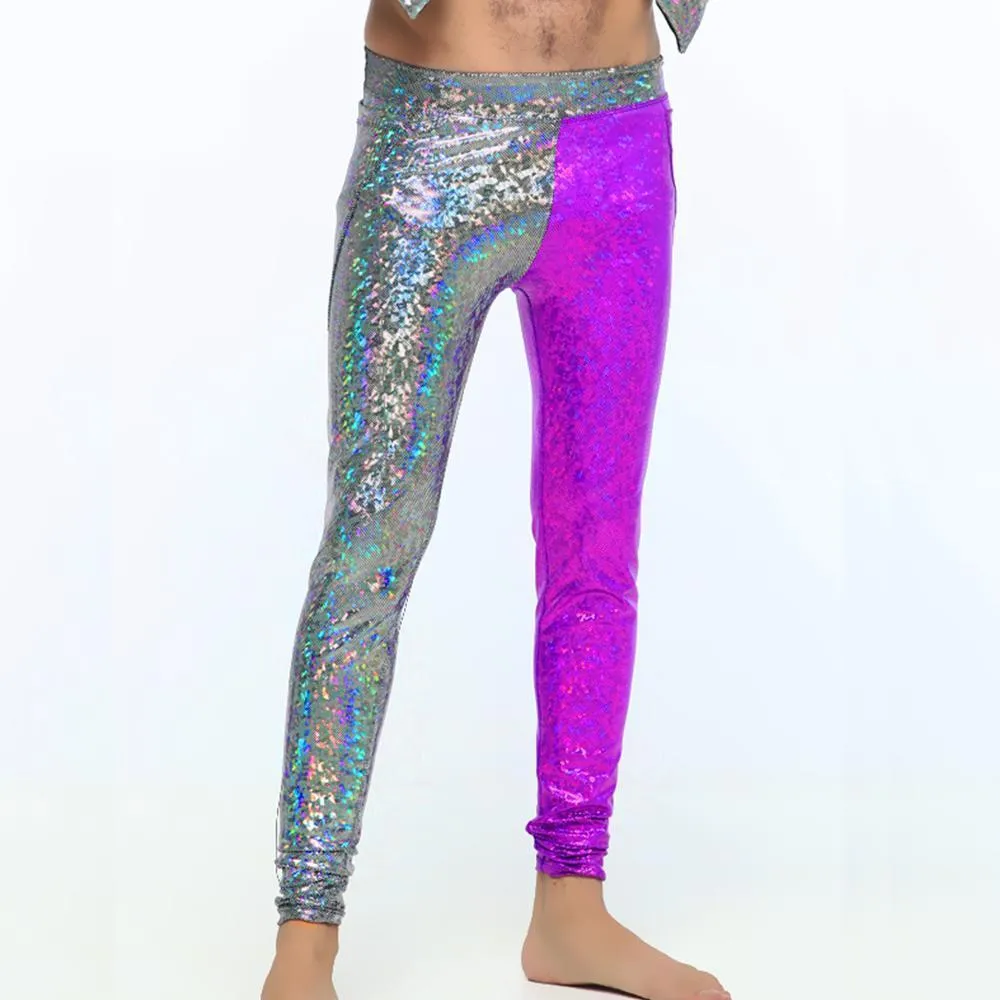 Mens Holographic Double-Trouble Meggings | 13 Colors