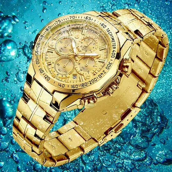 Mens Watches Top Brand Luxury Multi-function Chronograph Quartz Watch