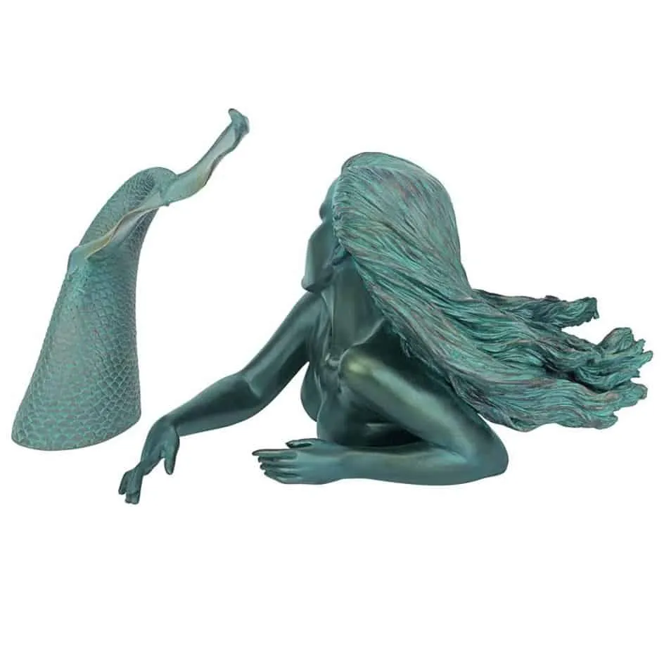 Mermaid Poolside Garden Sculpture By Artist Candice Pennington