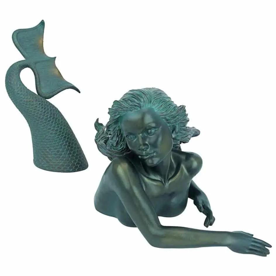 Mermaid Poolside Garden Sculpture By Artist Candice Pennington