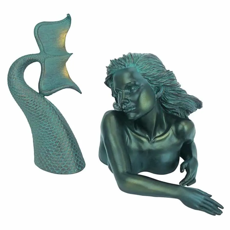 Mermaid Poolside Garden Sculpture By Artist Candice Pennington