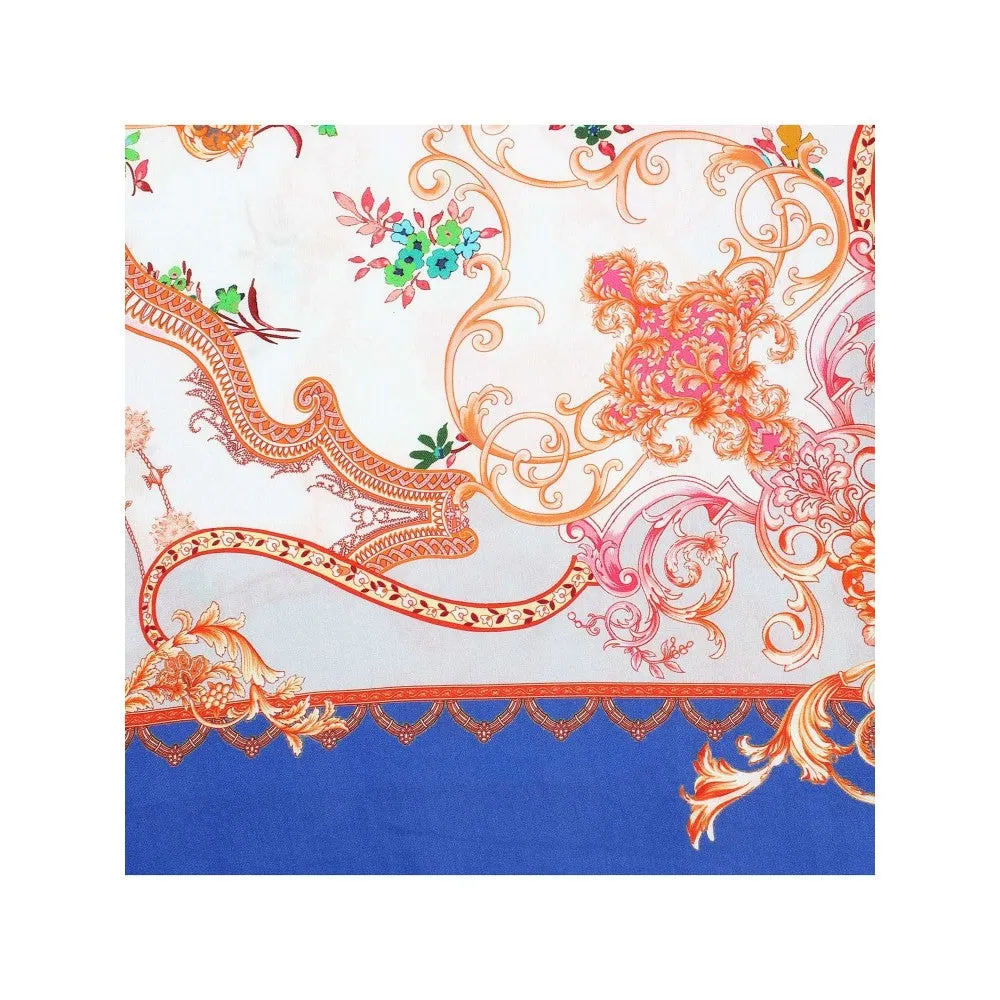 Modarta By Kamakshi Emperor Designer Patterned Silk Headscarf