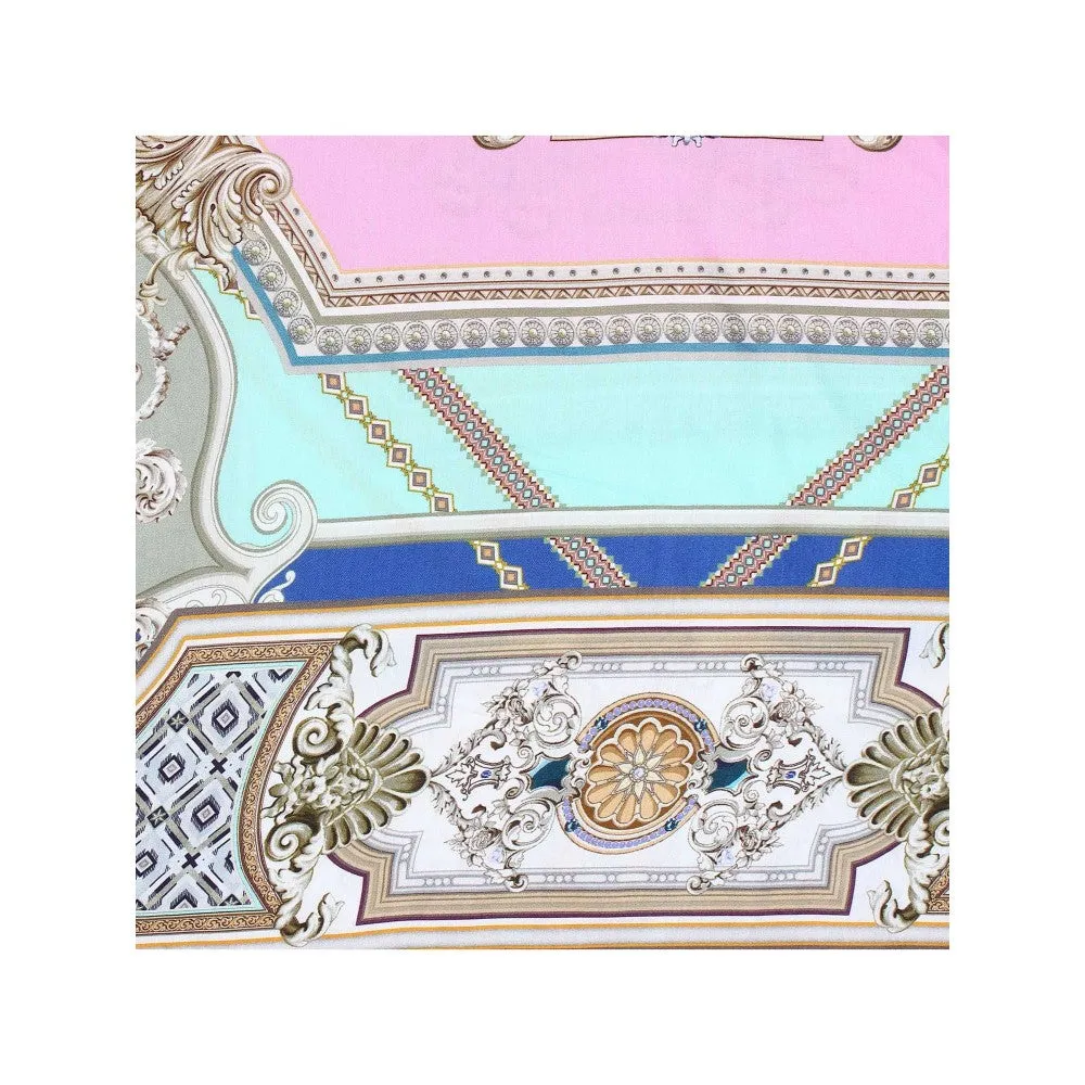 Modarta By Kamakshi Green Castle Printed Square Scarf