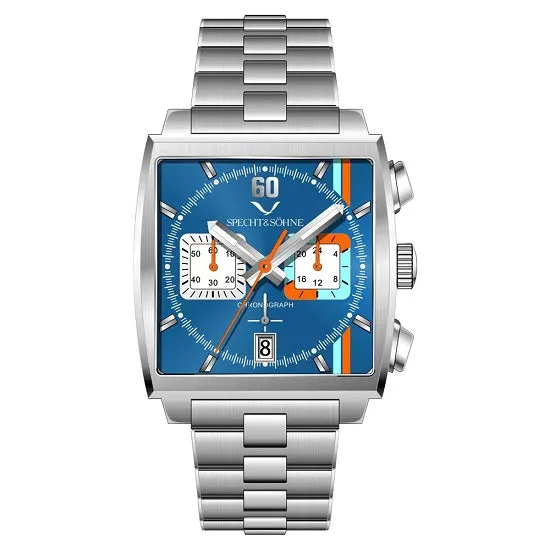 Monaco Gulf Style Quartz Chronograph Waterproof with Calendar Sports Watch for Man