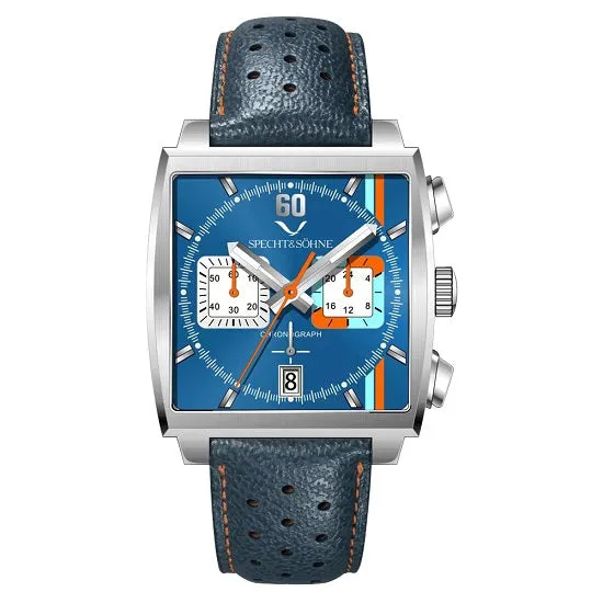 Monaco Gulf Style Quartz Chronograph Waterproof with Calendar Sports Watch for Man