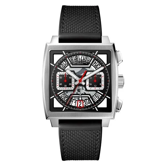 Monaco Gulf Style Quartz Chronograph Waterproof with Calendar Sports Watch for Man