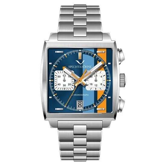 Monaco Gulf Style Quartz Chronograph Waterproof with Calendar Sports Watch for Man