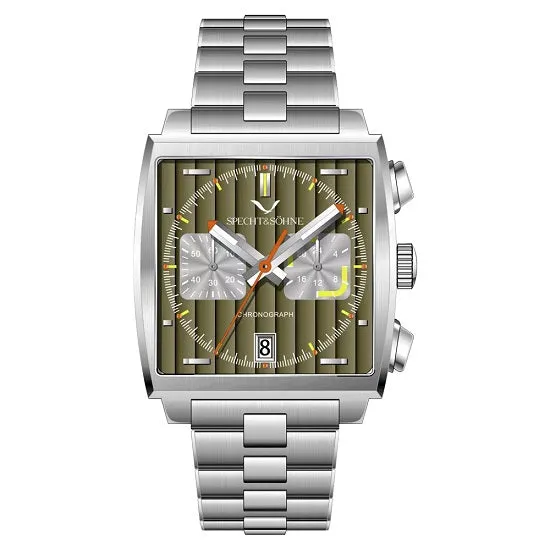Monaco Gulf Style Quartz Chronograph Waterproof with Calendar Sports Watch for Man