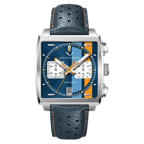 Monaco Gulf Style Quartz Chronograph Waterproof with Calendar Sports Watch for Man