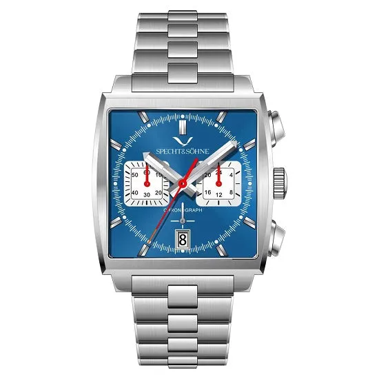 Monaco Gulf Style Quartz Chronograph Waterproof with Calendar Sports Watch for Man