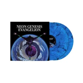 Neon Genesis Evangeion OST by Sagisu Shiro Clear Black Blue Color (2LP)