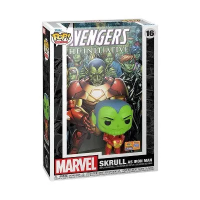 New - Funko POP! Comic Cover Marvel Skrull Iron Man Protective Case WonderCon 2023