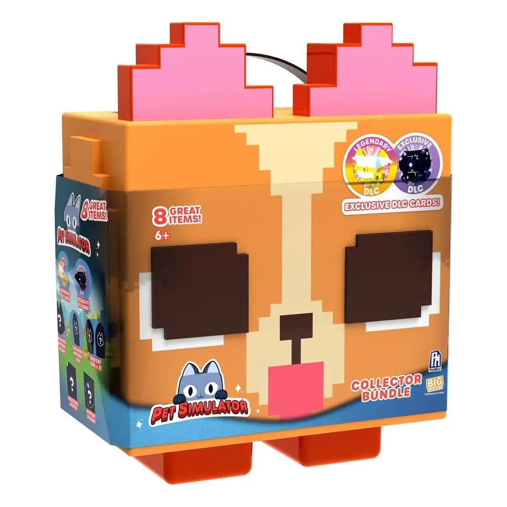 New - Pet Simulator X Pixel Corgi Bundle Action Figure Playset 8 Pieces 2 DLC Codes