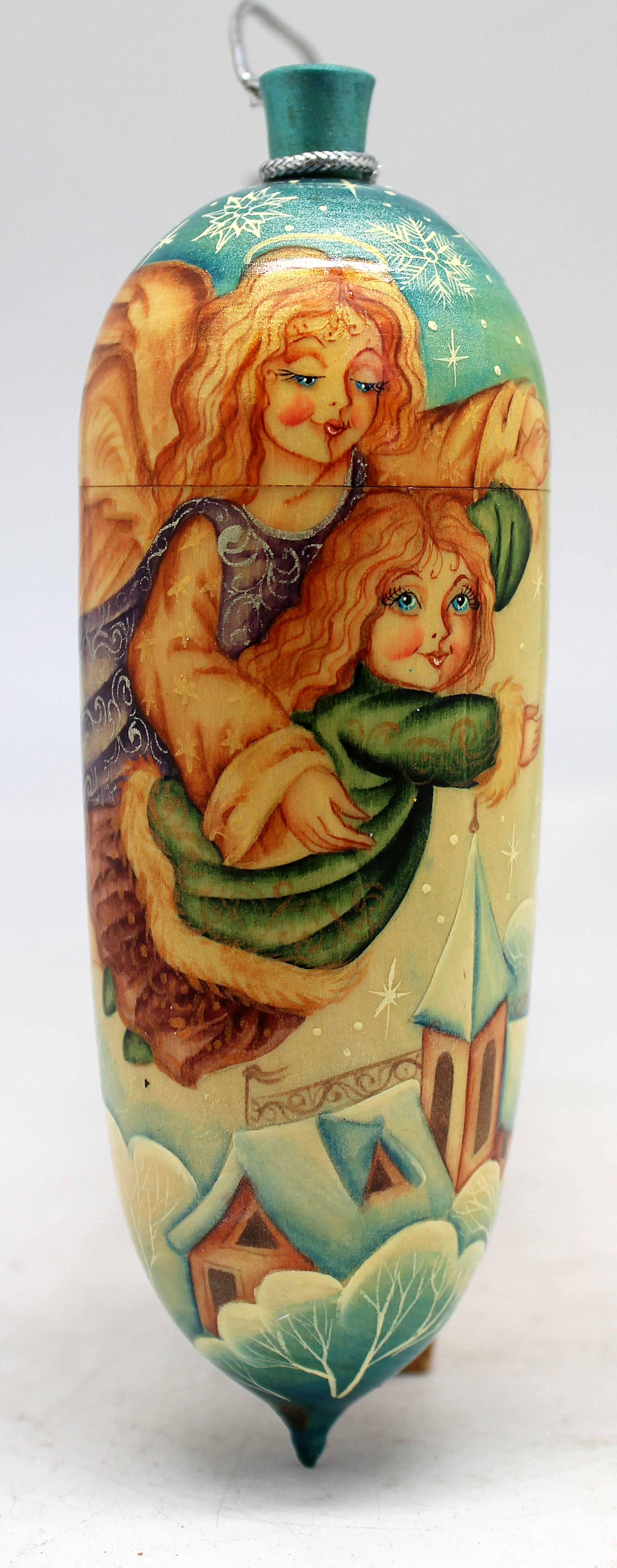 One of a Kind Ornaments - Handmade and Handpainted Wooden Figurine 2x2x6 by G DeBrekht Reserve