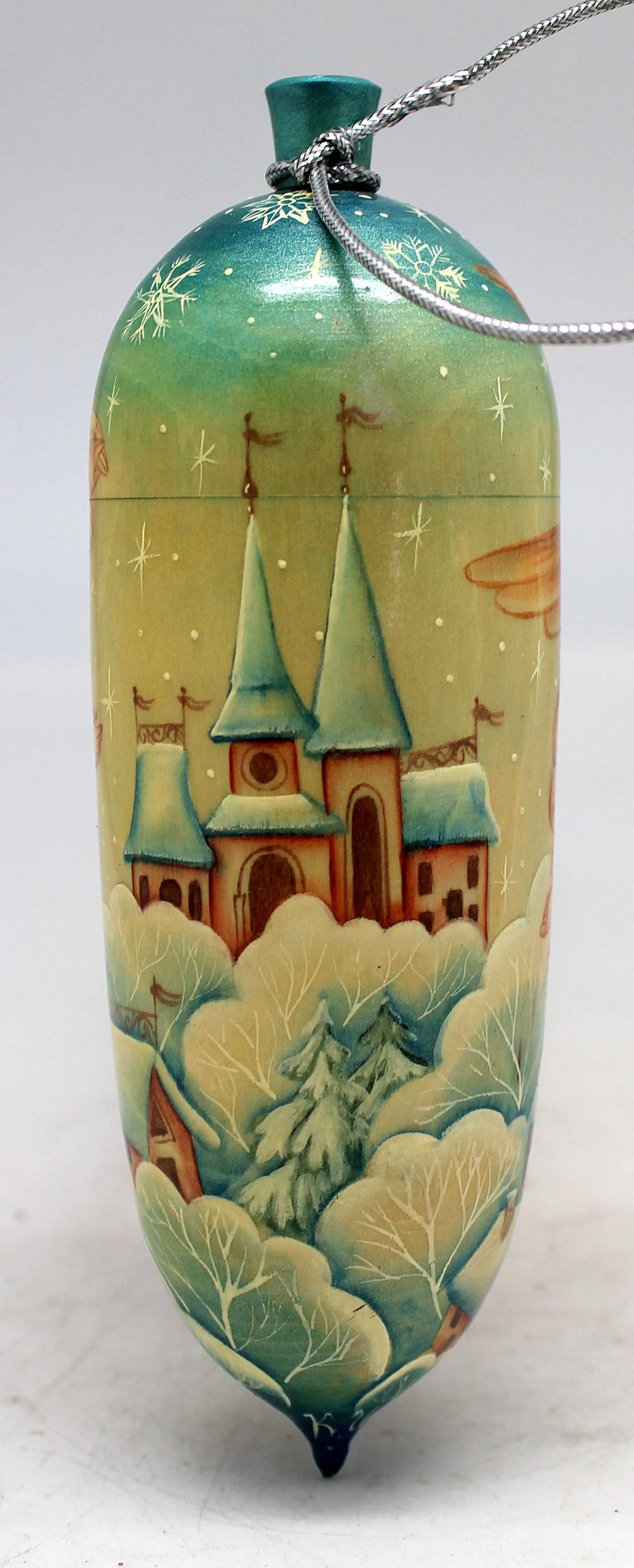 One of a Kind Ornaments - Handmade and Handpainted Wooden Figurine 2x2x6 by G DeBrekht Reserve