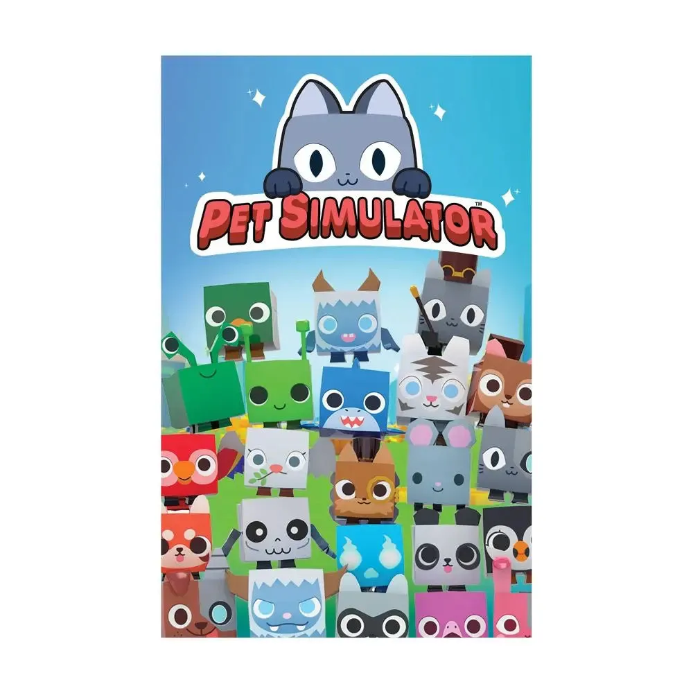 Open Box - Pet Simulator X Mystery Chest Ultimate Bundle 13pc Plush Toys DLC Codes Stickers