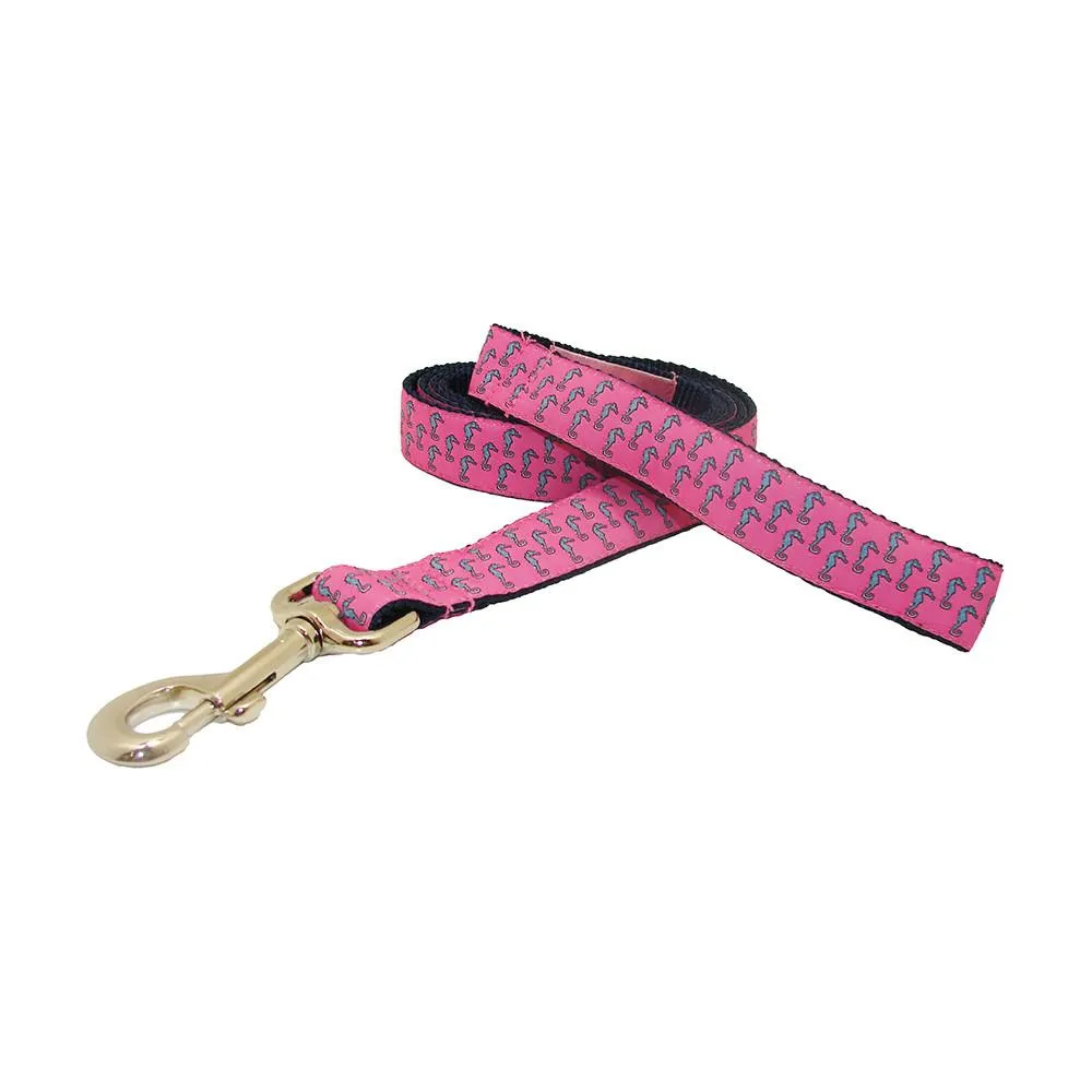 Panama Pink Seahorse Dog Leash