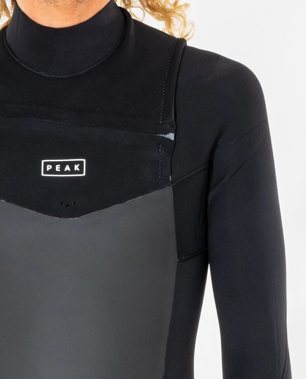 PEAK X-DRY CHEST ZIP 3.2MMGB STEAMER - BLACK