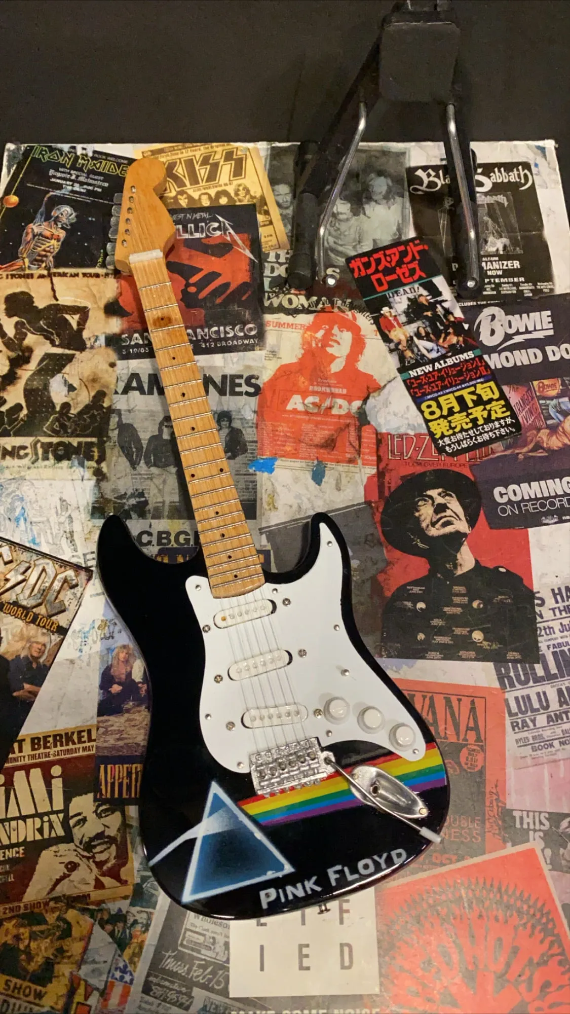 Pink Floyd Miniature Guitar