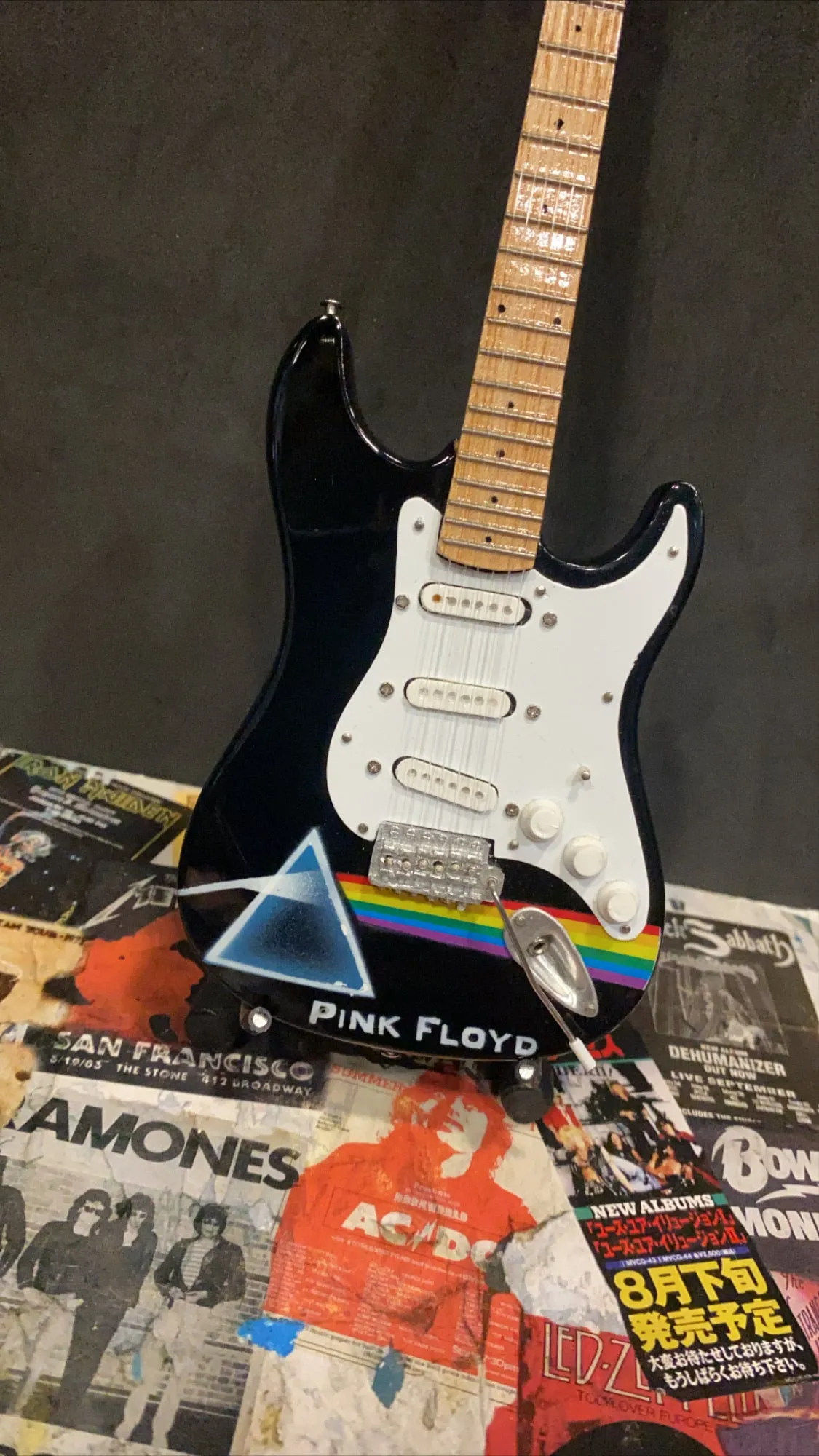 Pink Floyd Miniature Guitar