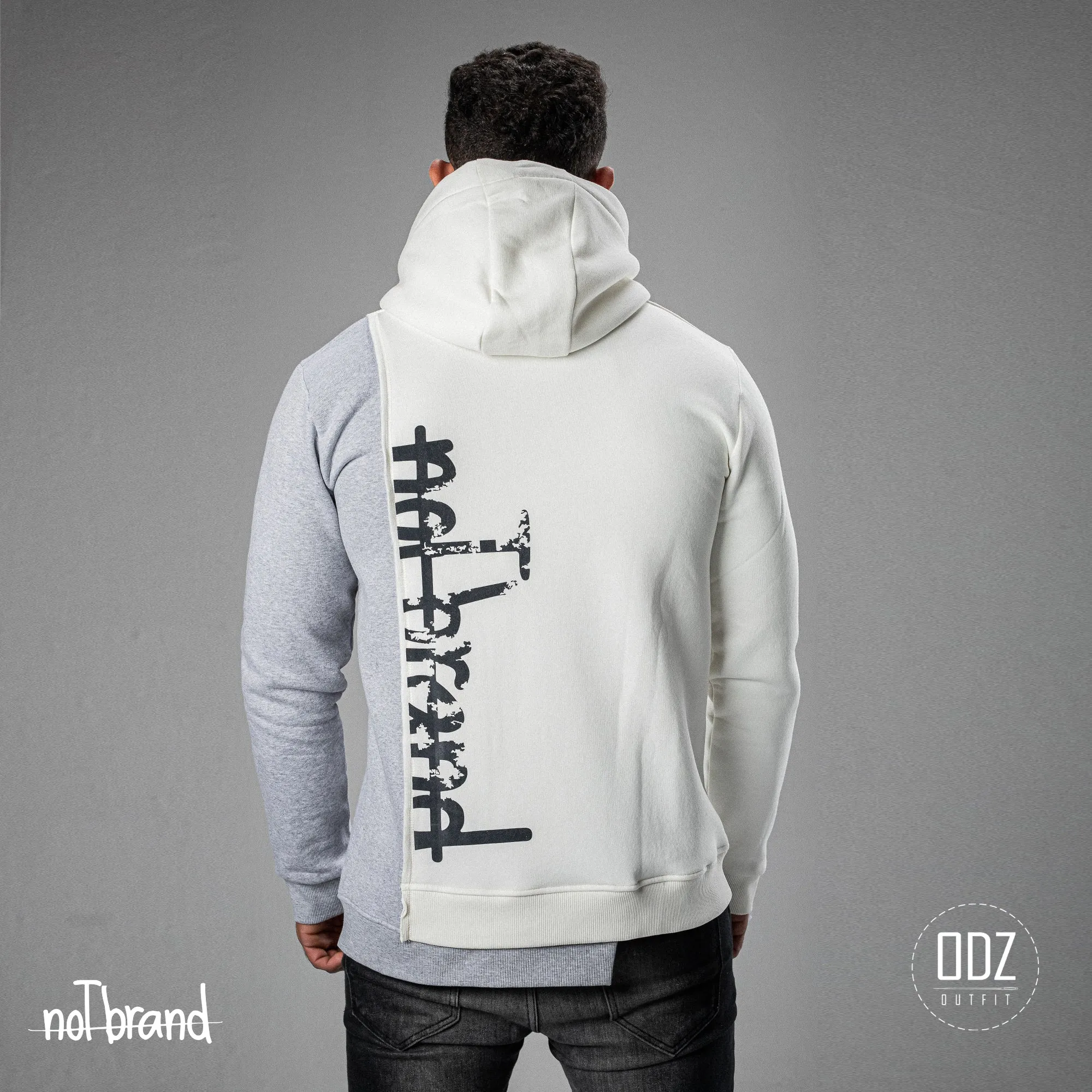 PRINTED 2 TONE HOODIE