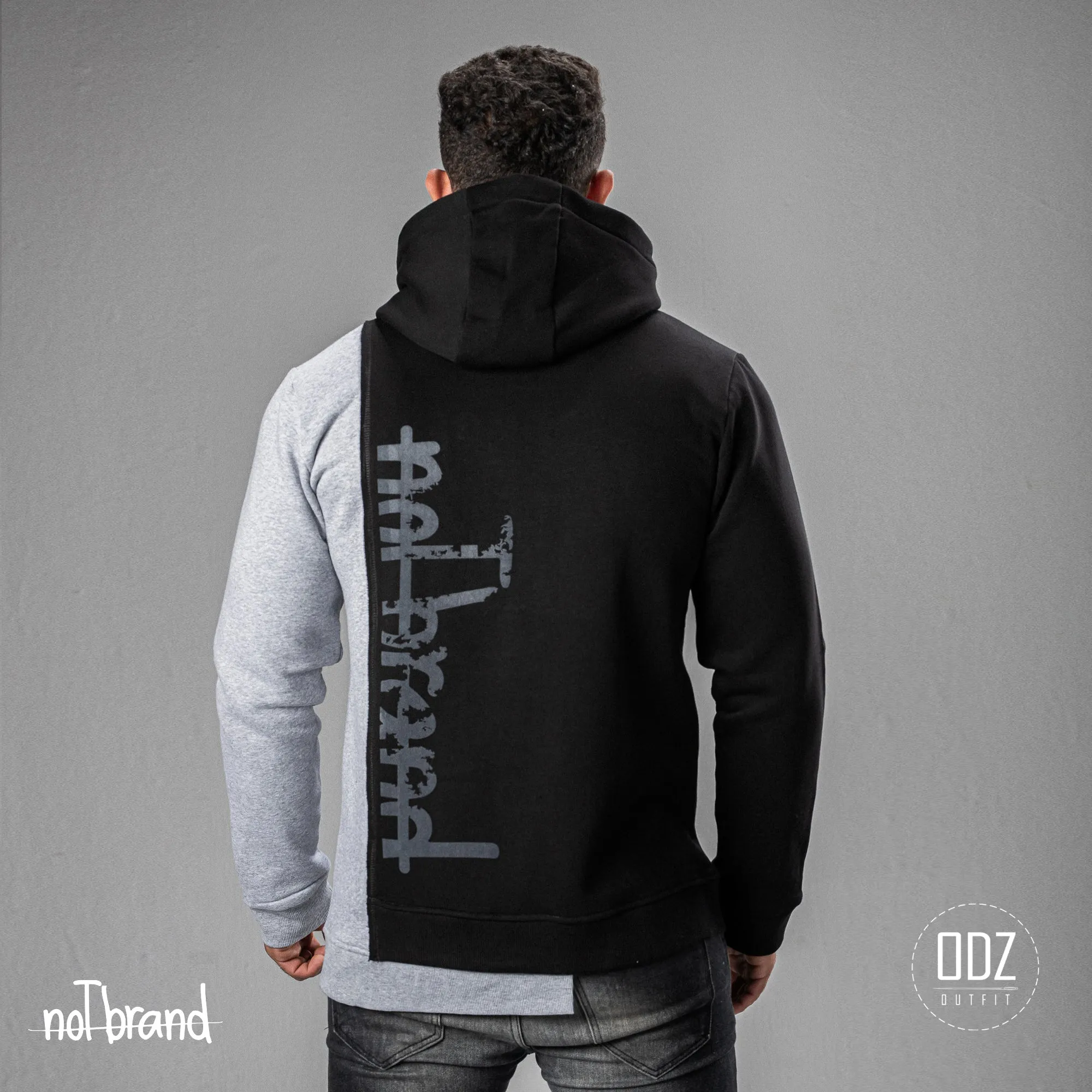 PRINTED 2 TONE HOODIE