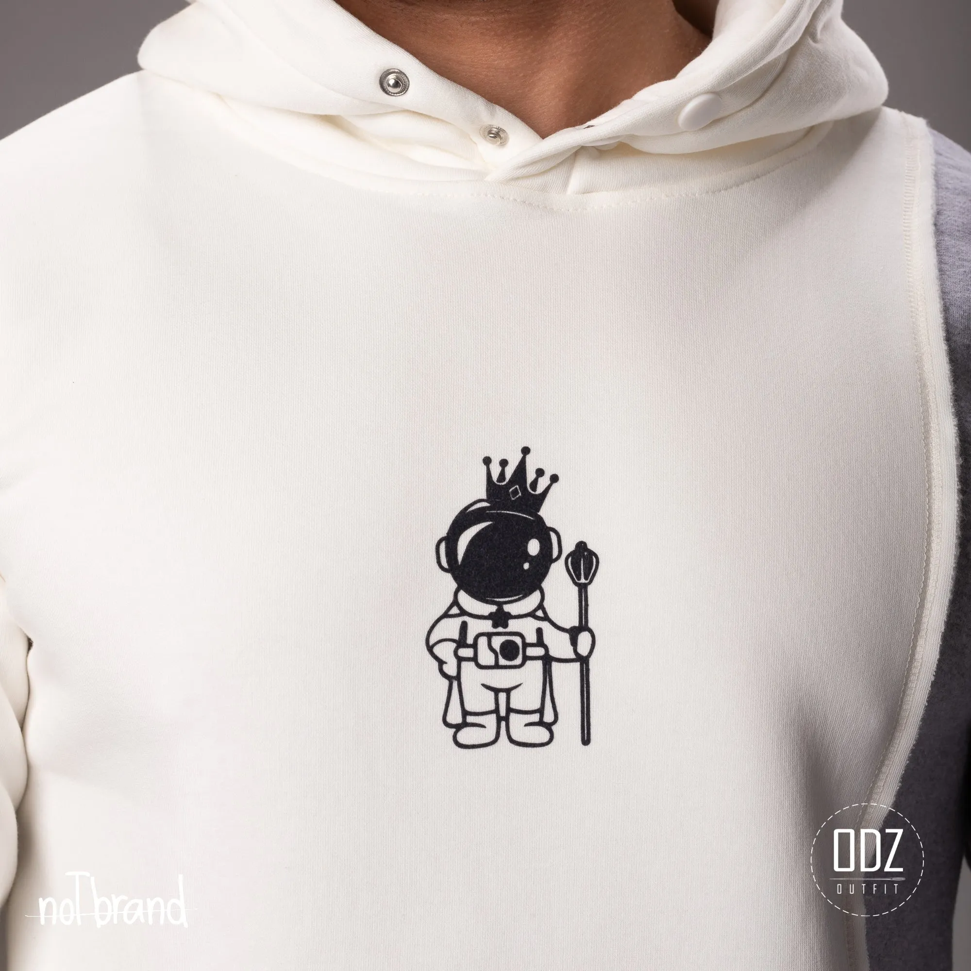 PRINTED 2 TONE HOODIE