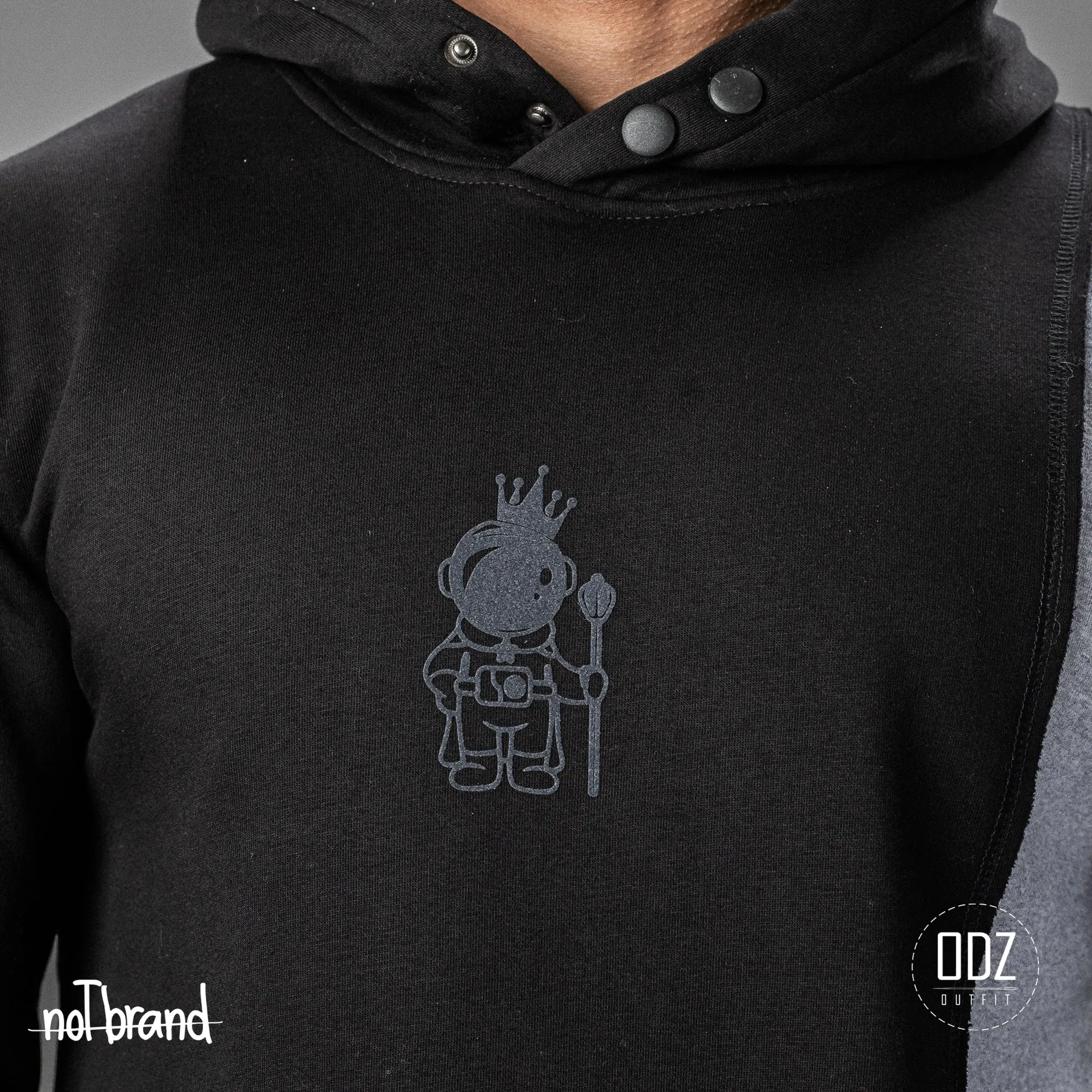 PRINTED 2 TONE HOODIE