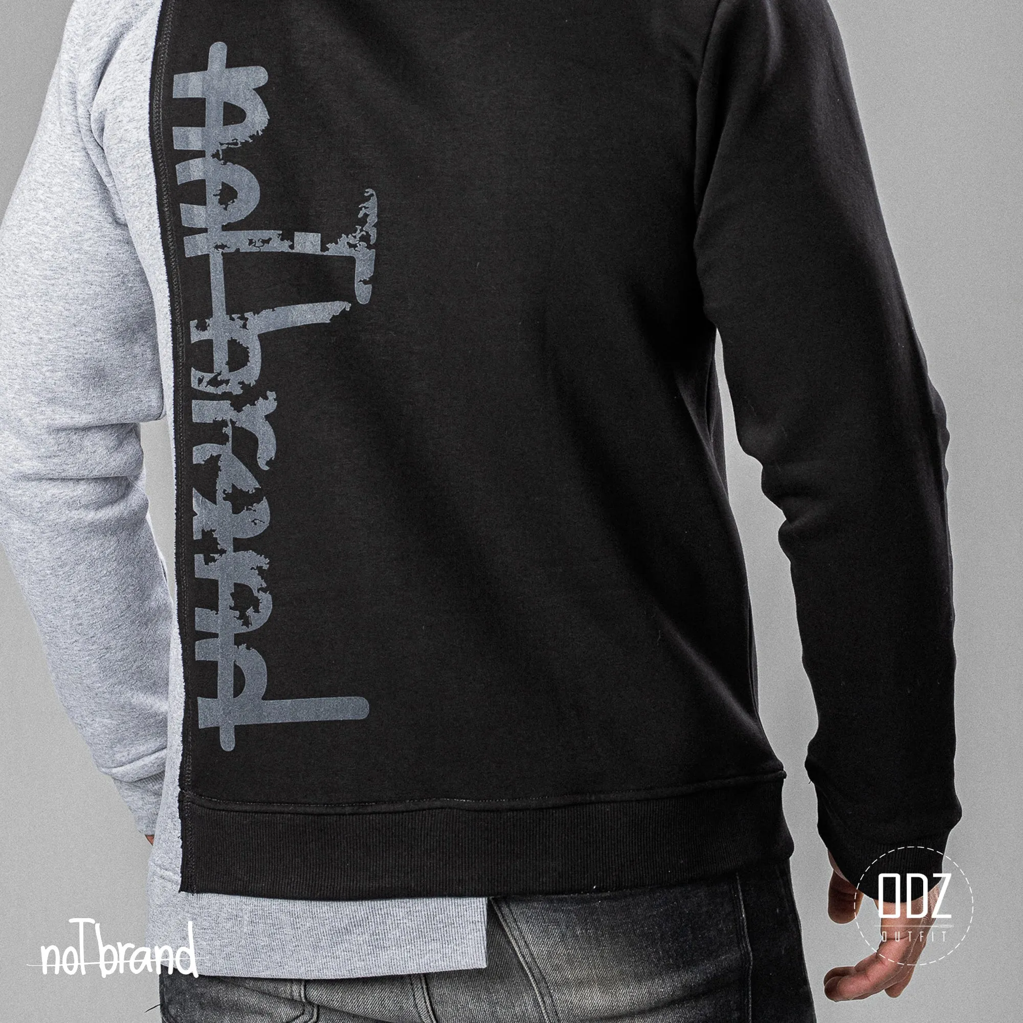 PRINTED 2 TONE HOODIE