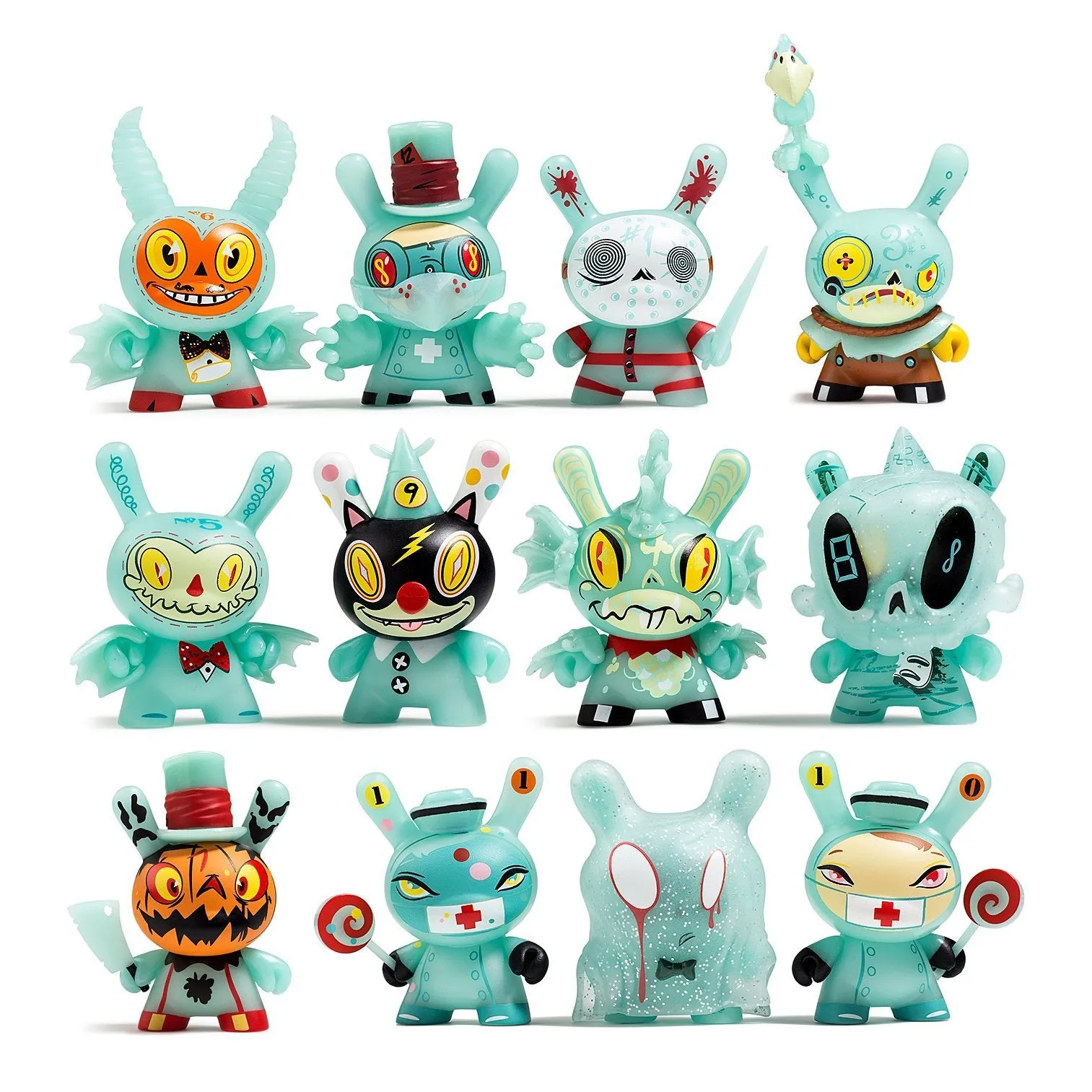 "The 13" Glow-in-the-Dark Dunny Series by Brandt Peters x Kidrobot