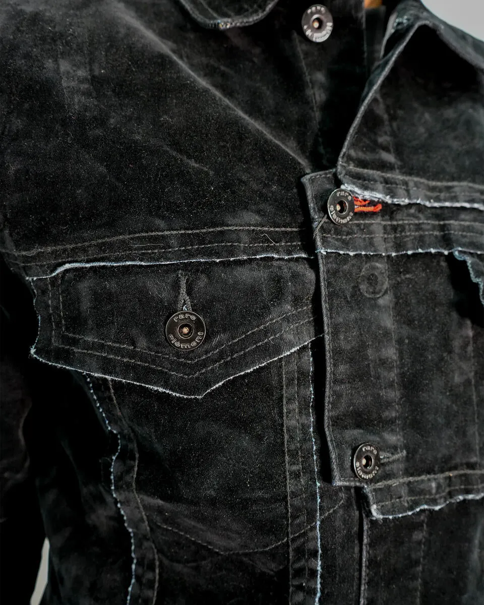 Rare Element - Black Velvet Jacket - Black - RE-WJKT-032