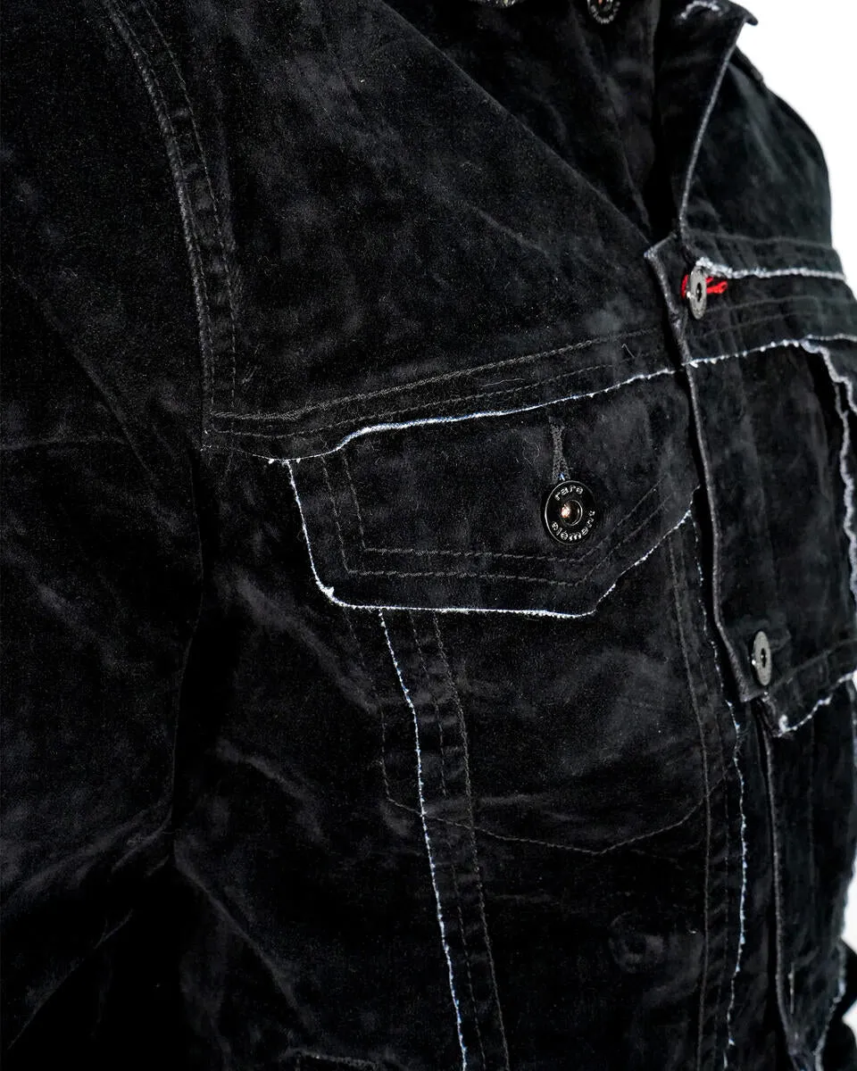 Rare Element - Black Velvet Jacket - Black - RE-WJKT-032