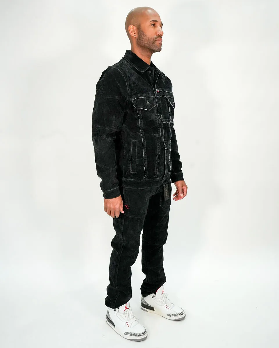 Rare Element - Black Velvet Jacket - Black - RE-WJKT-032