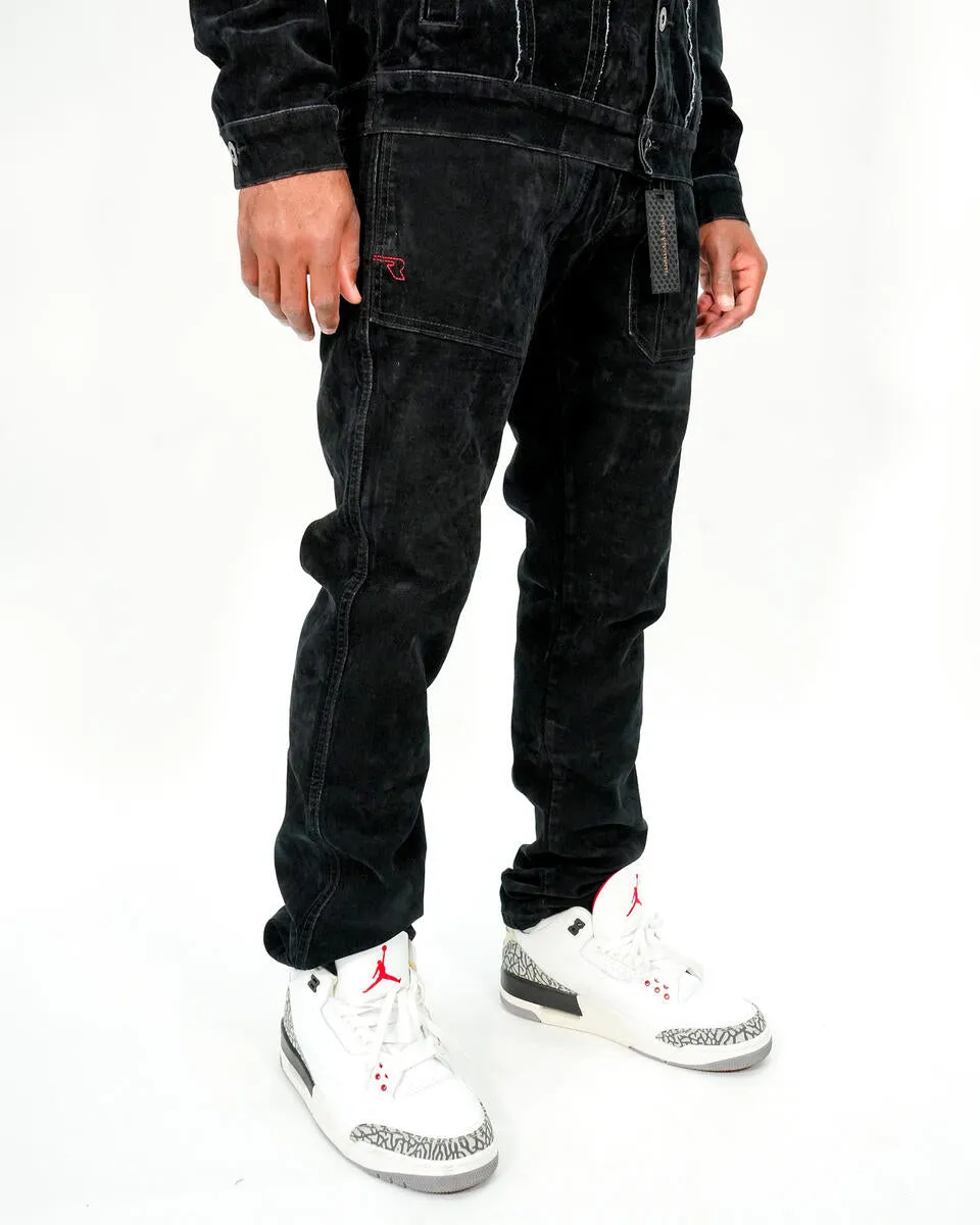 Rare Element - Black Velvet Pants - RE-WB-258