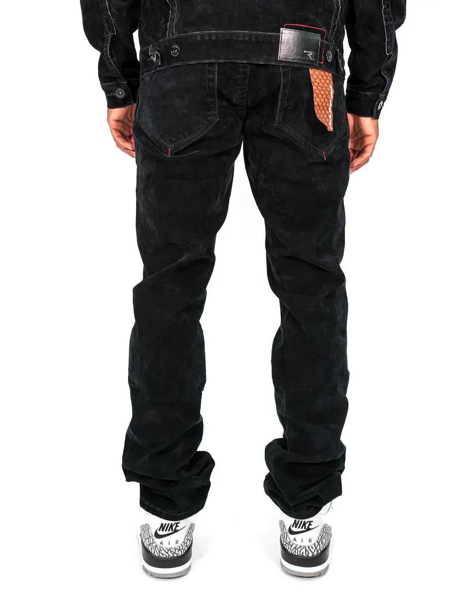 Rare Element - Black Velvet Pants - RE-WB-258