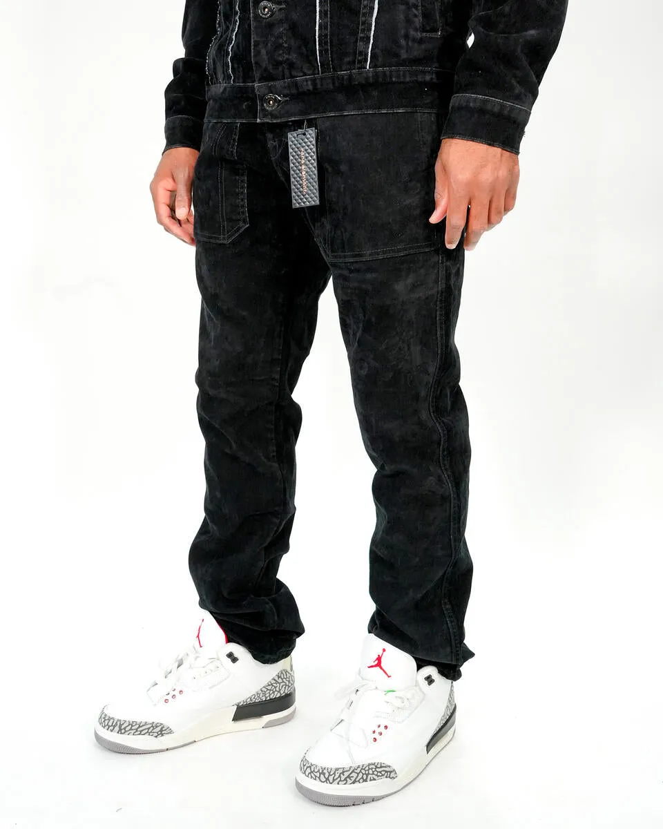 Rare Element - Black Velvet Pants - RE-WB-258
