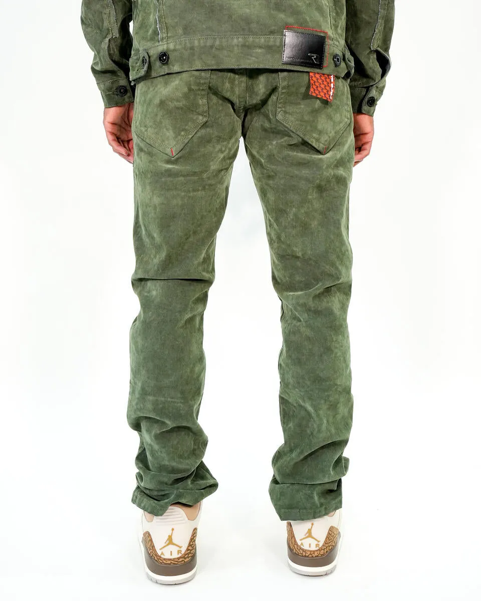 Rare Element - Green Velvet Pants - RE-WB-258