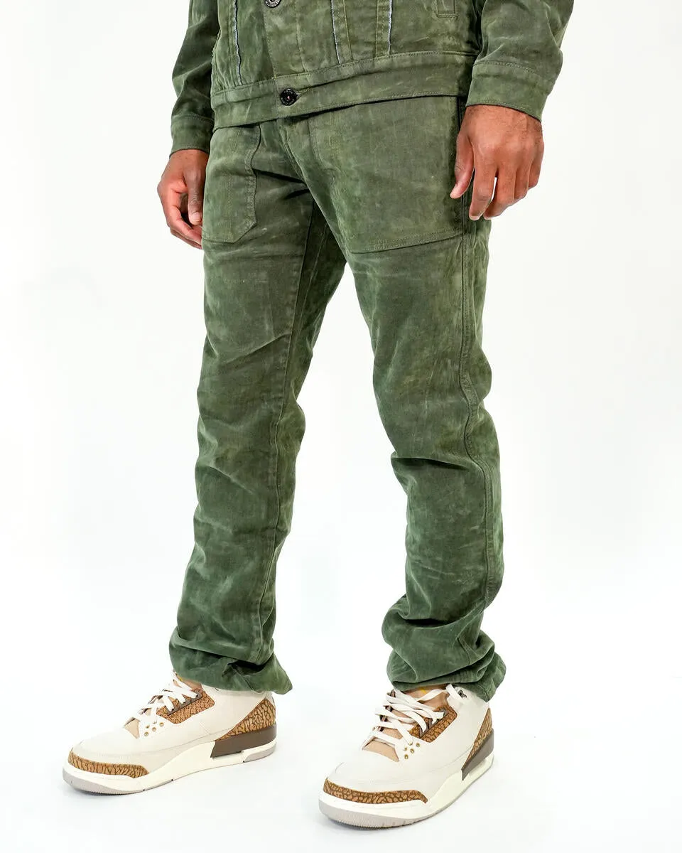 Rare Element - Green Velvet Pants - RE-WB-258