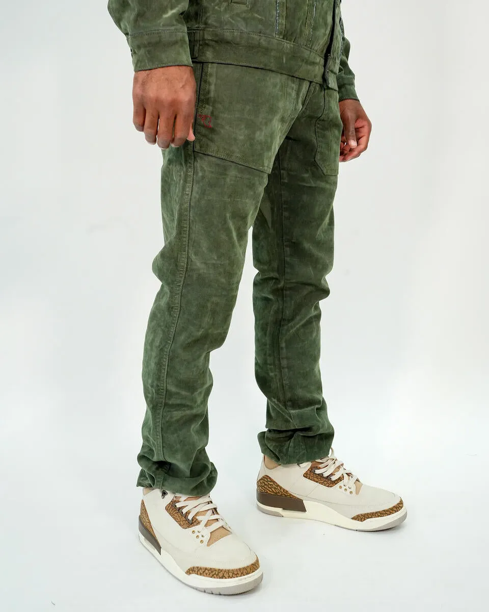Rare Element - Green Velvet Pants - RE-WB-258