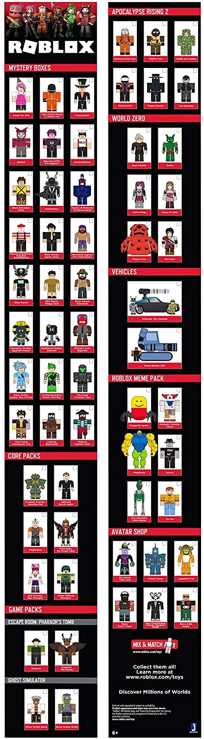 Roblox Action Collection - Jailbreak Action Figures Toy  - Assortment Styles