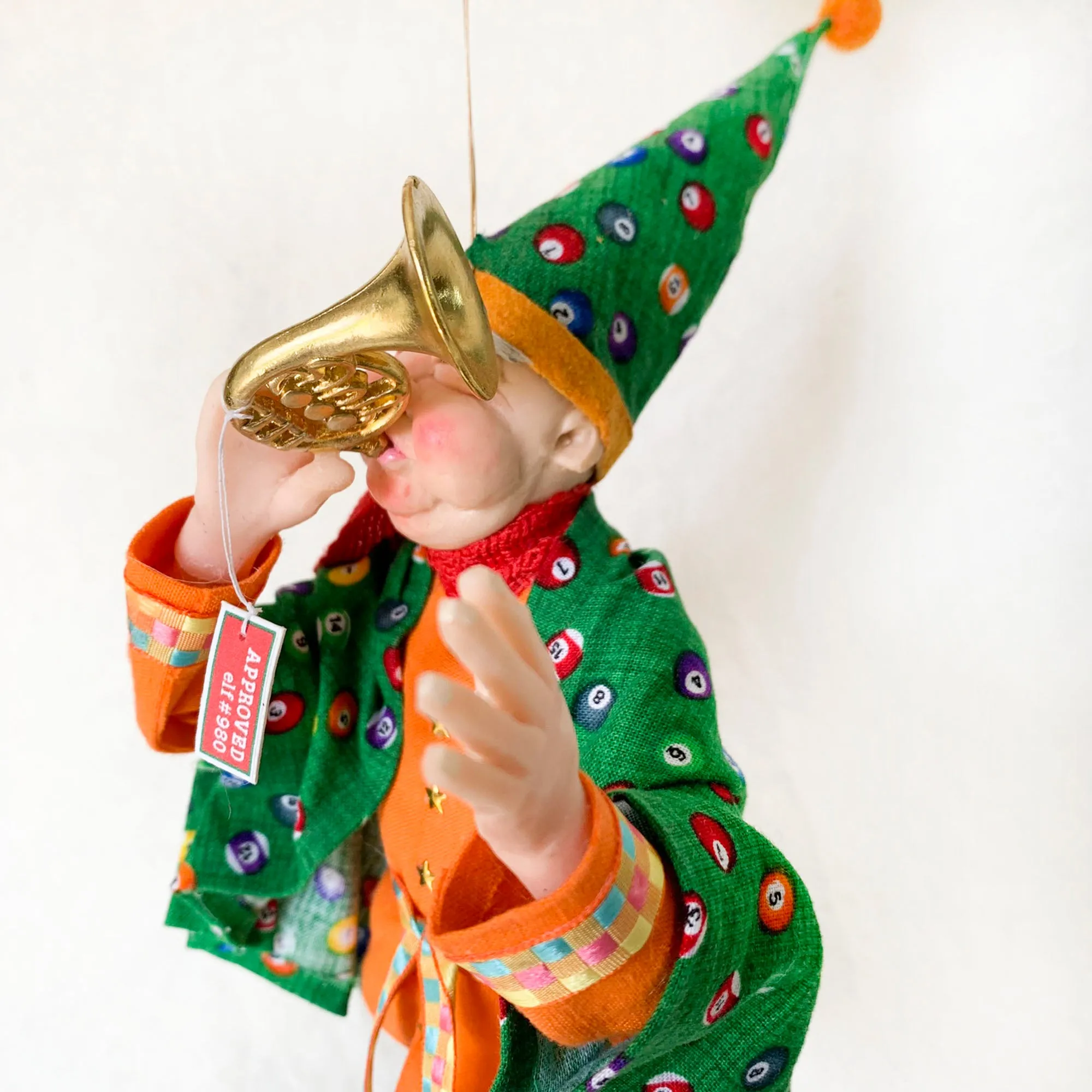 Santa's Workshop - Musical Elf #980 Approving French Horn