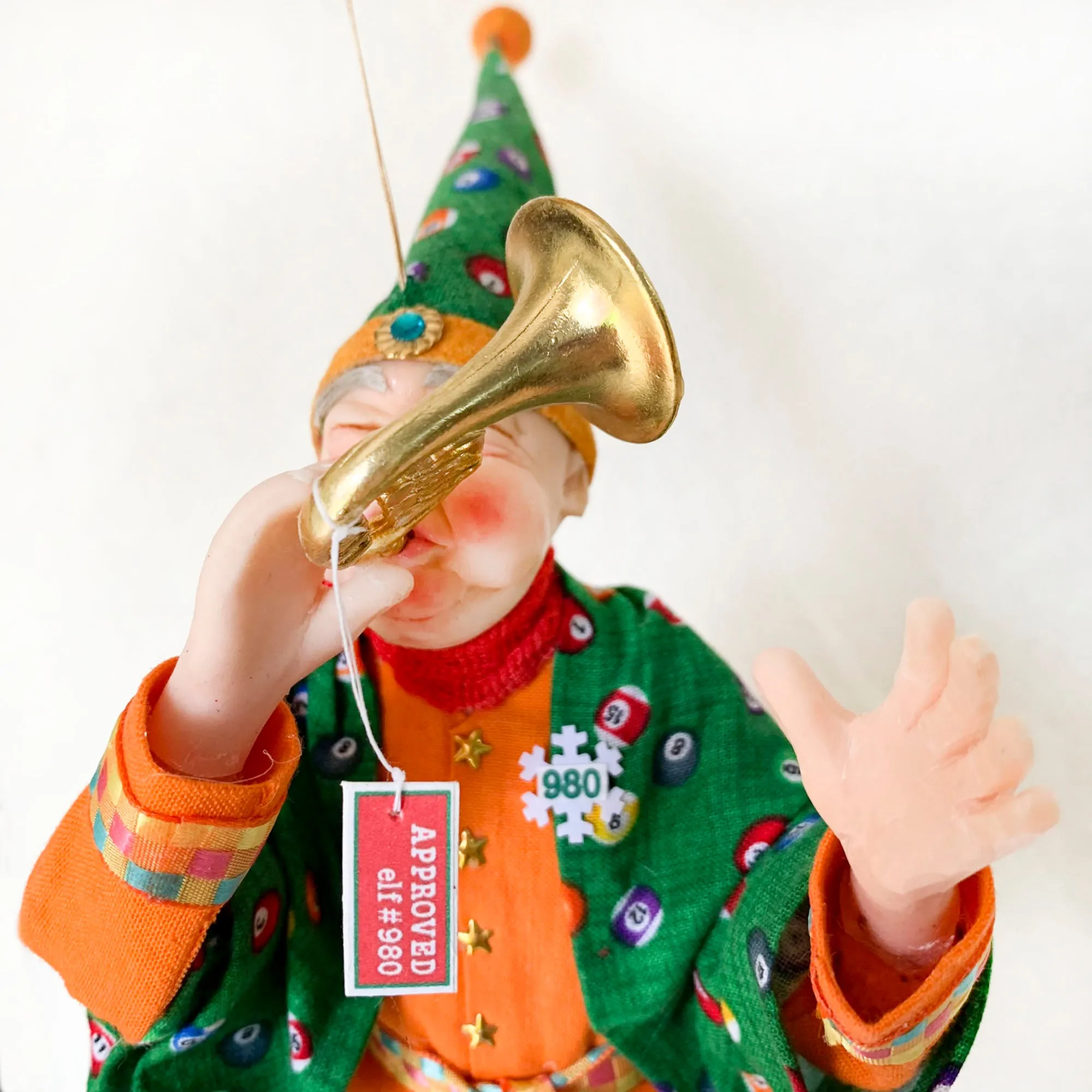Santa's Workshop - Musical Elf #980 Approving French Horn