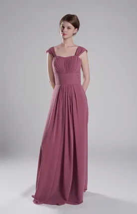 Sculpted Shoulders Pleated High Waist Dresses