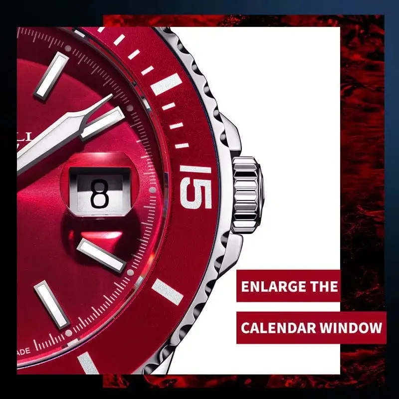 Sea- Gull Original Official World Famous  Man's Luxury Ocean Star Luminous  Wristwatch Sport 20Bar Diving Waterproof Automatic Movement