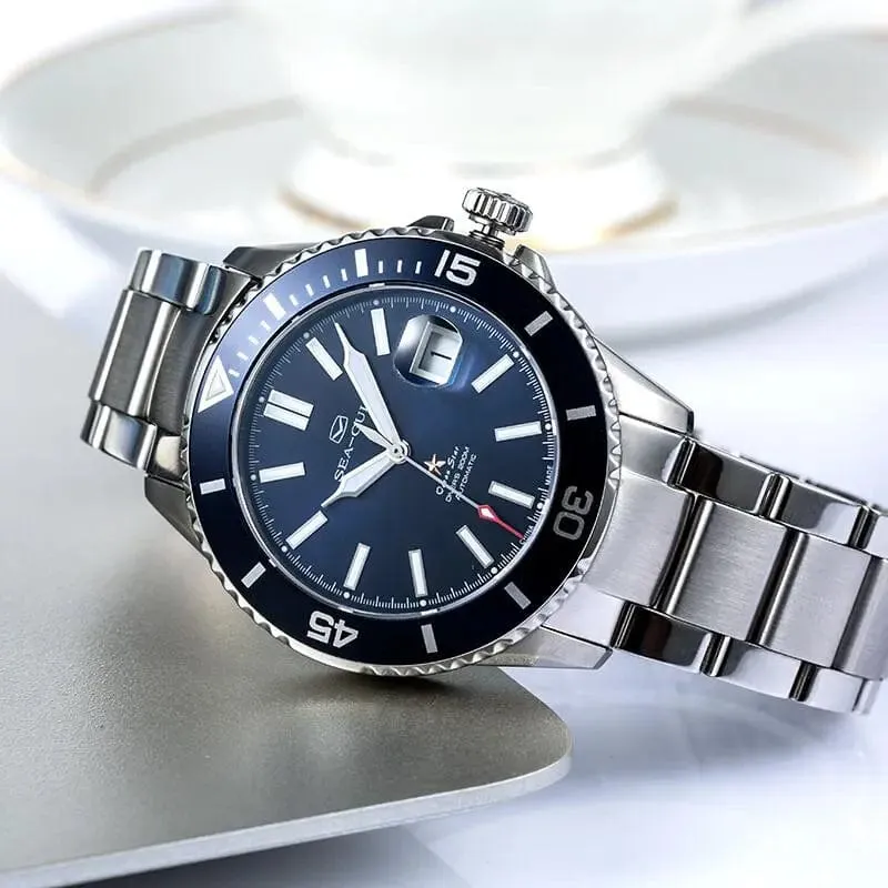 Sea- Gull Original Official World Famouse  Man's Luxury Wrist Sport 200m Diving Waterproof Watch Automatic Movement