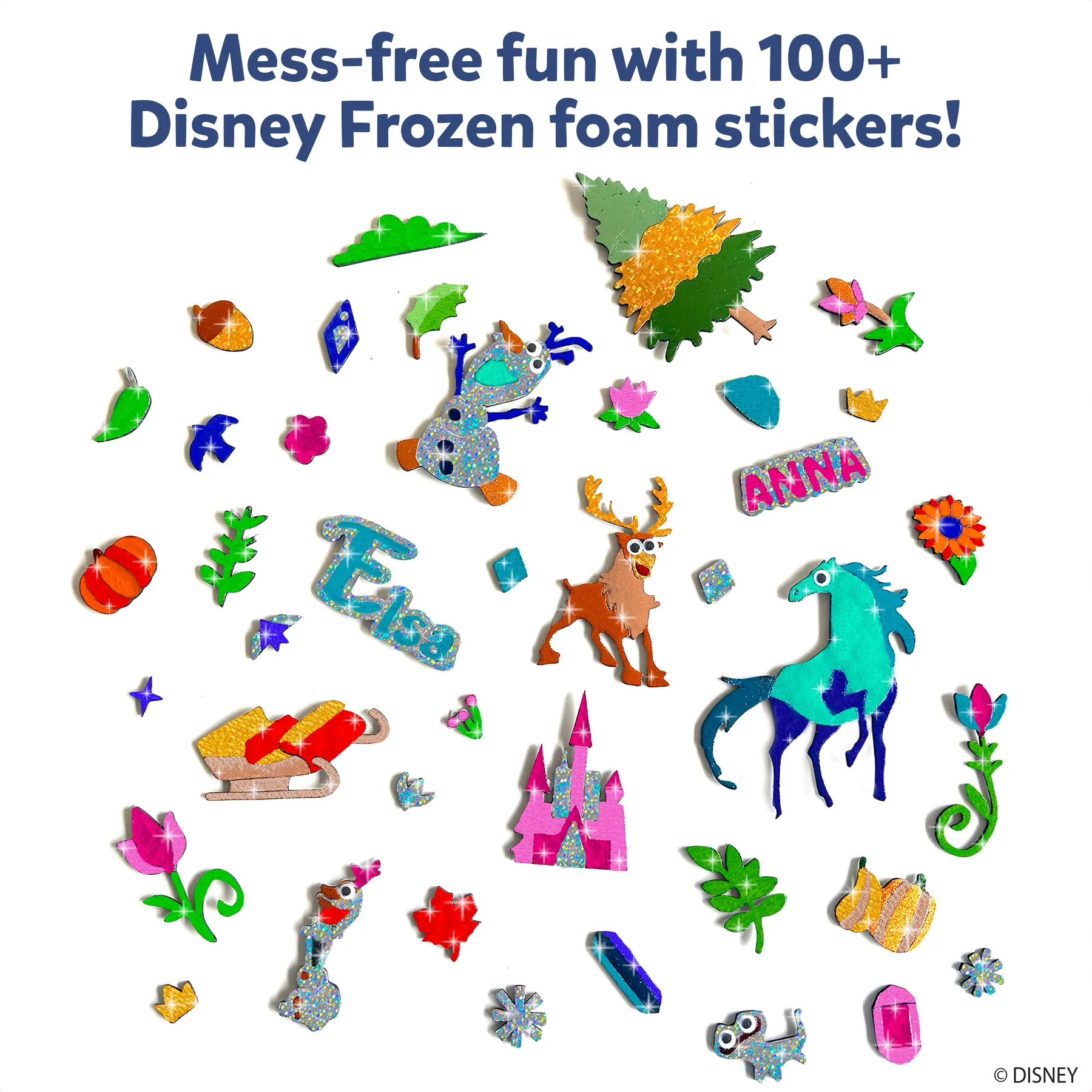 Skillmatics Art & Craft Activity - Foil Fun Disney Frozen, No Mess Art for Kids, Craft Kits, DIY Creative Activity, Gifts for Girls & Boys Ages 4, 5, 6, 7, 8, 9