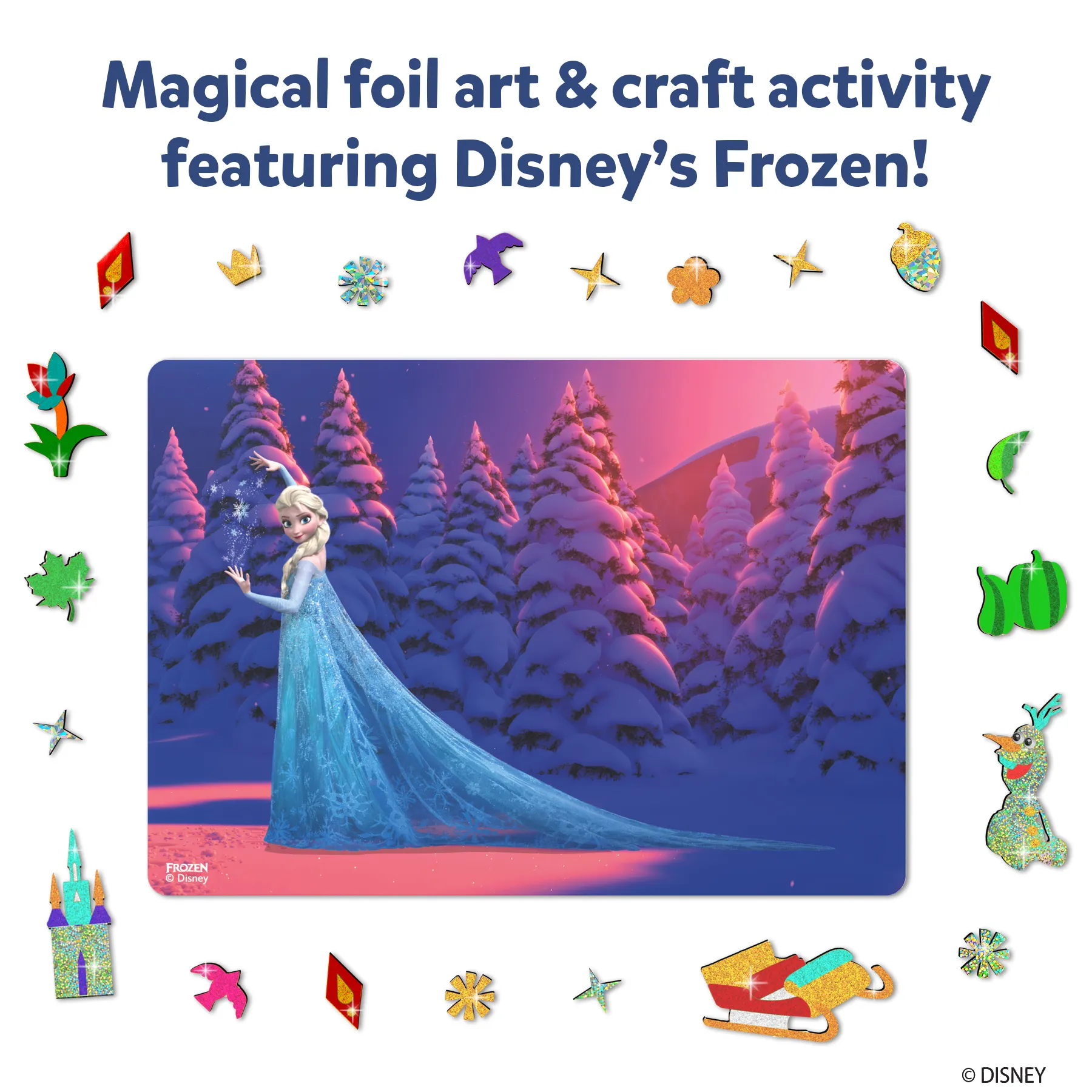 Skillmatics Art & Craft Activity - Foil Fun Disney Frozen, No Mess Art for Kids, Craft Kits, DIY Creative Activity, Gifts for Girls & Boys Ages 4, 5, 6, 7, 8, 9
