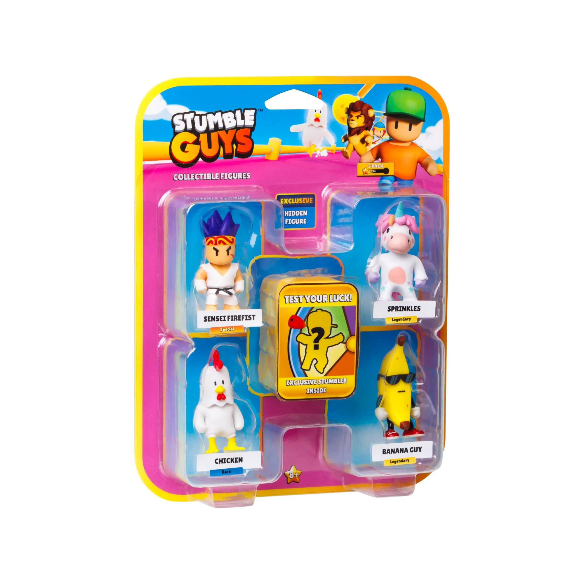 Stumble Guys Action Figure 5 Pack Assorted Styles